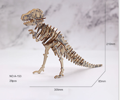 Wooden DIY Animal Models for Kids' Intelligence Toys