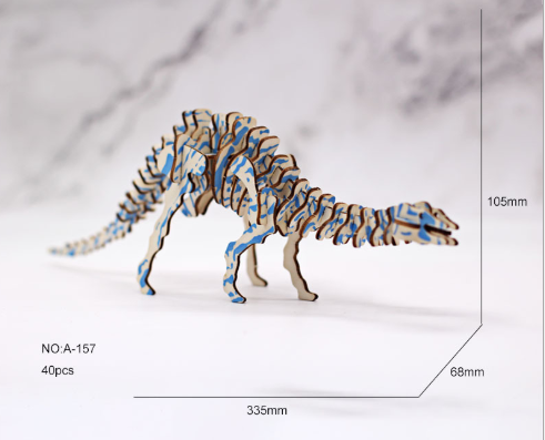 Wooden DIY Animal Models for Kids' Intelligence Toys