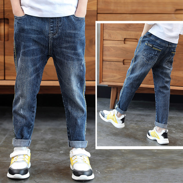 IENENS Kids' Casual Jeans with Elastic Waistband (4-11Y)