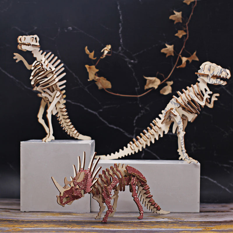 Wooden DIY Animal Models for Kids' Intelligence Toys