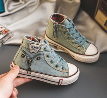 Autumn Casual Breathable Denim Sneakers for Kids