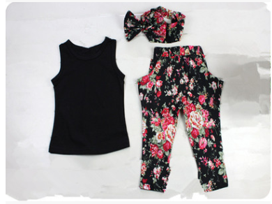 Floral 3-Piece Set for Girls’