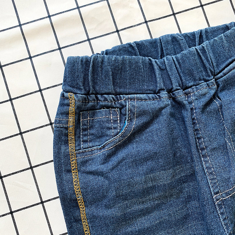 IENENS Kids' Casual Jeans with Elastic Waistband (4-11Y)