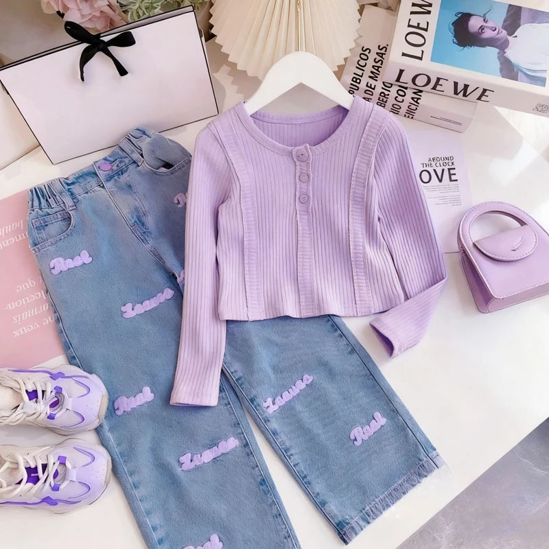 Girls’ Denim Set