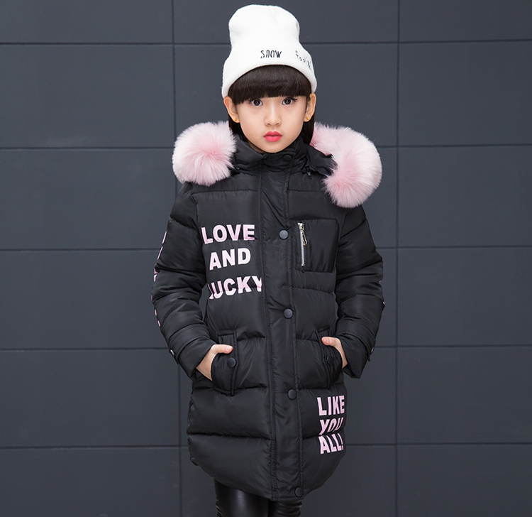 Girls' Cotton-Padded Jackets for Winter Wear