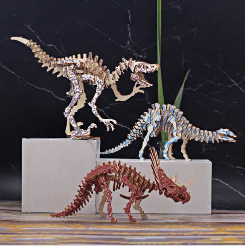 Wooden DIY Animal Models for Kids' Intelligence Toys