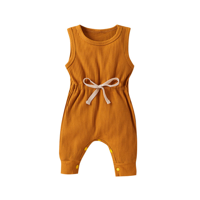 Newborn Baby Sleeveless Knitted Romper Jumpsuit