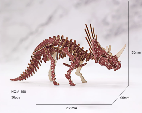 Wooden DIY Animal Models for Kids' Intelligence Toys