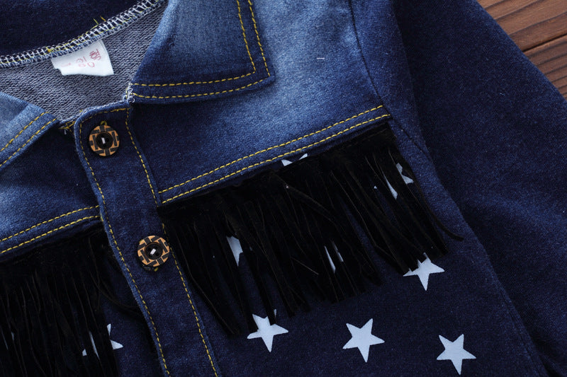 Kids' Casual Fashion Denim Set - 3 Pieces (Autumn Style)