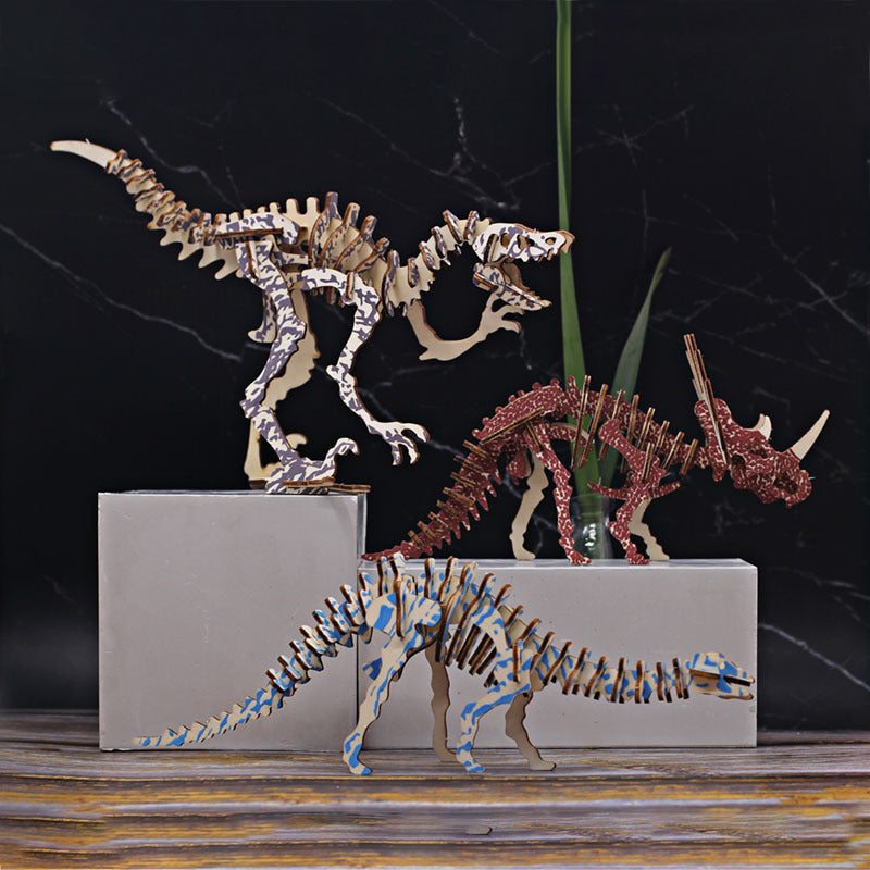 Wooden DIY Animal Models for Kids' Intelligence Toys